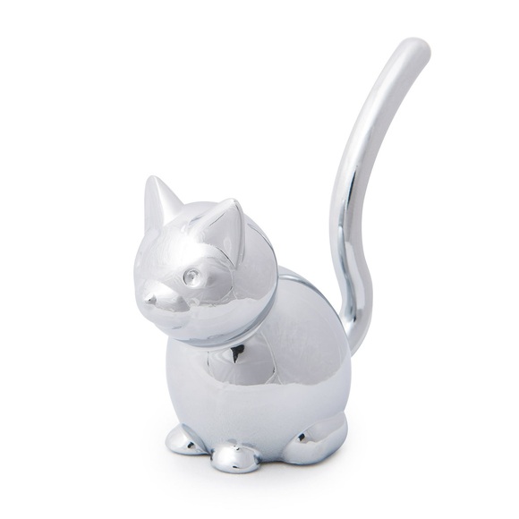 Chrome Cat Ring Holder - Picture 2 of 7
